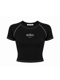 Regina Contrast Rib Tee